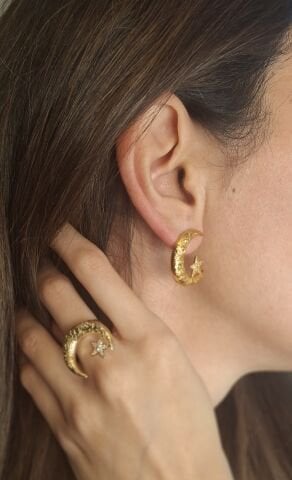 Hilal Yıldızı Yüzük